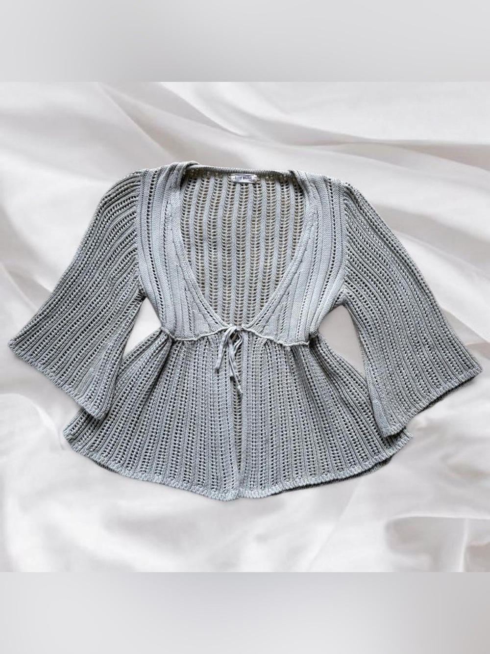 Djerf Avenue Sage Green Knit Cardigan